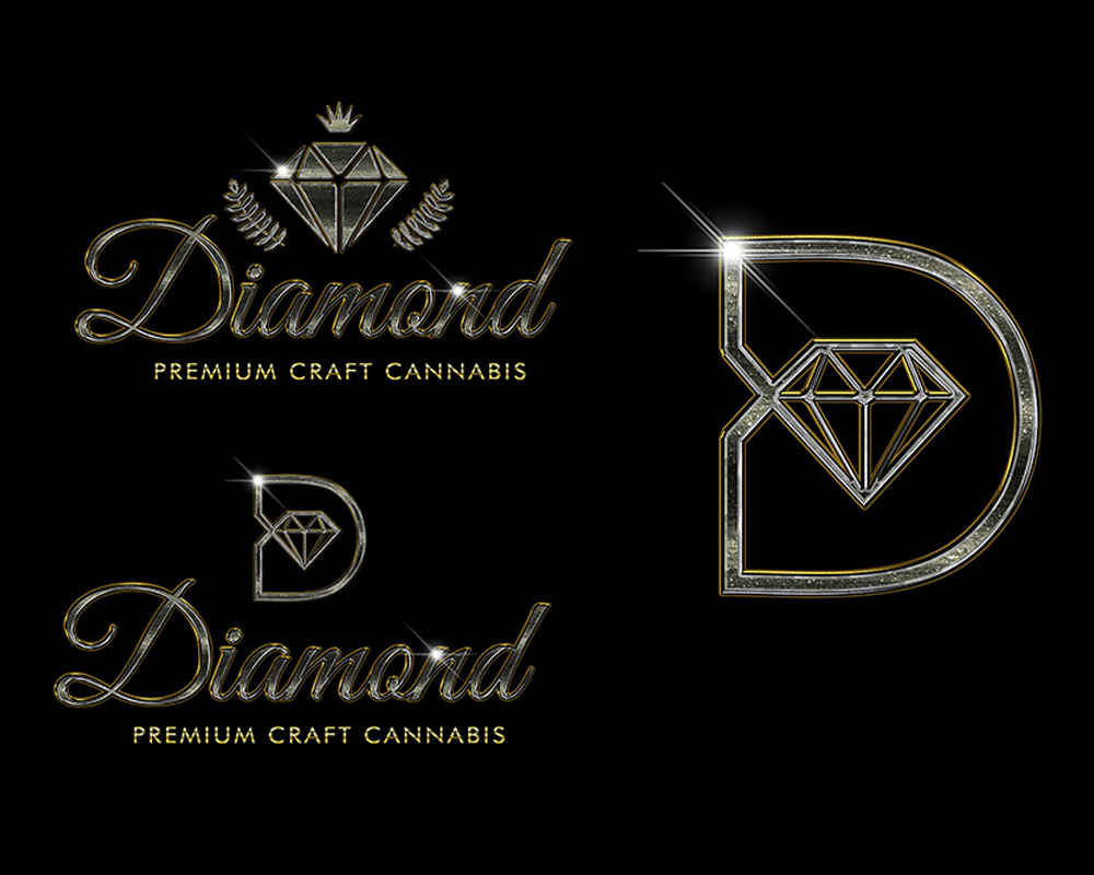 Example of Realistic Logos, Diamond Premium Craft Cannabis