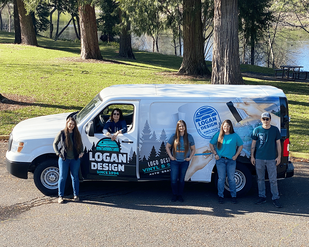 Logan Design Team with Van