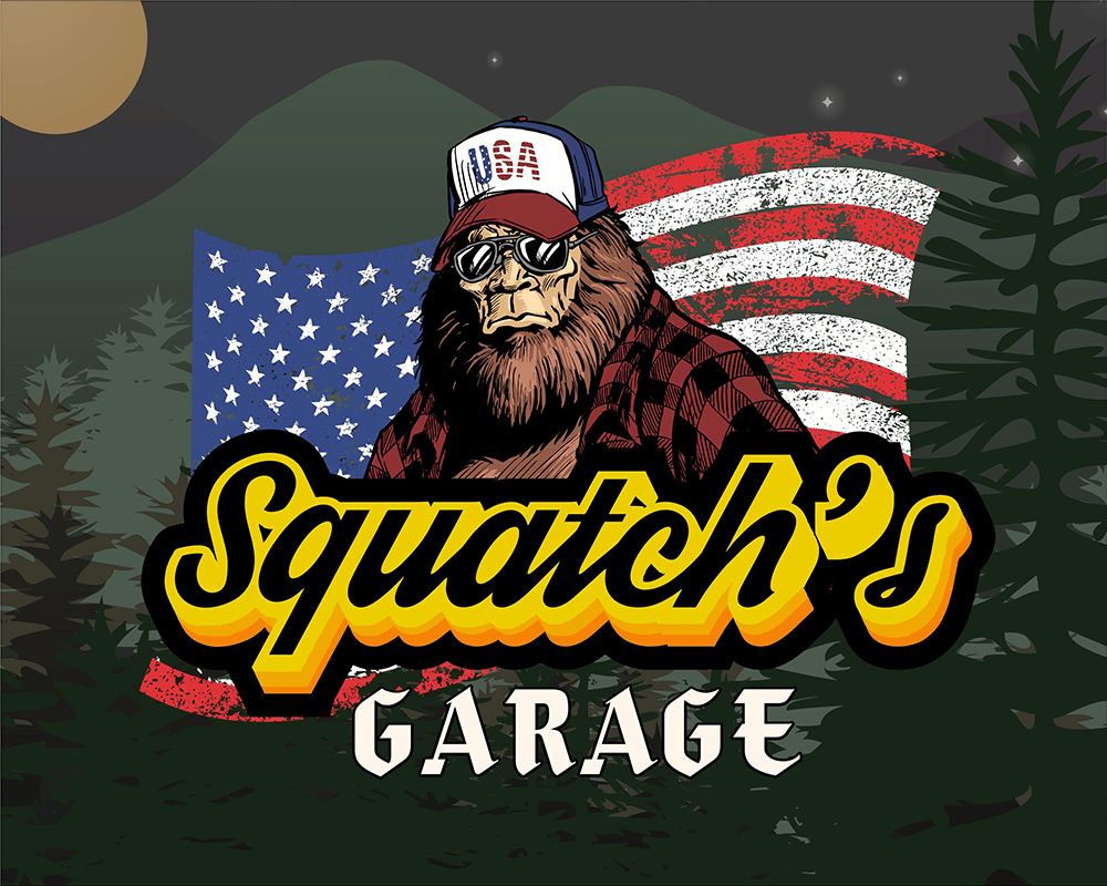 Example of Realistic Logos, Squatch's Garage