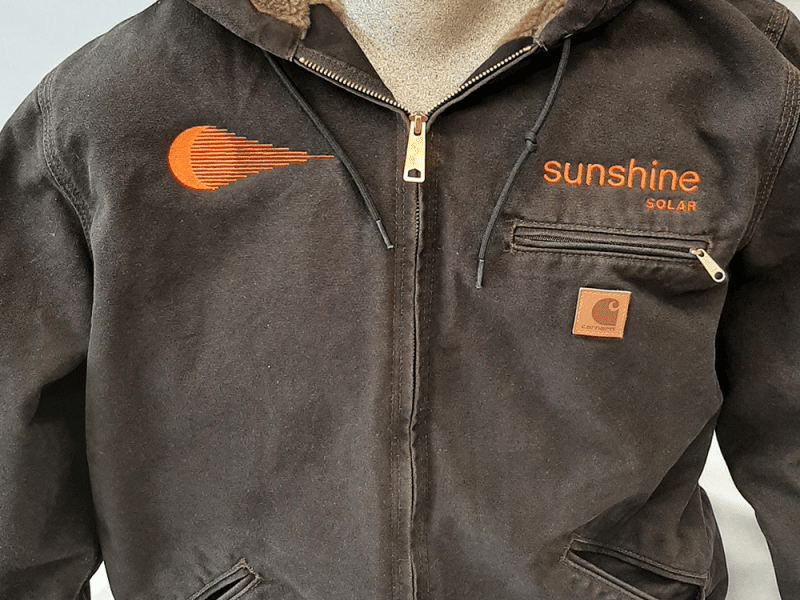 Example of Embroidered Jacket, Sunshine Solar
