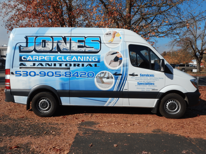 Example of Advertising Wrap, Jones Carpet Cleaning